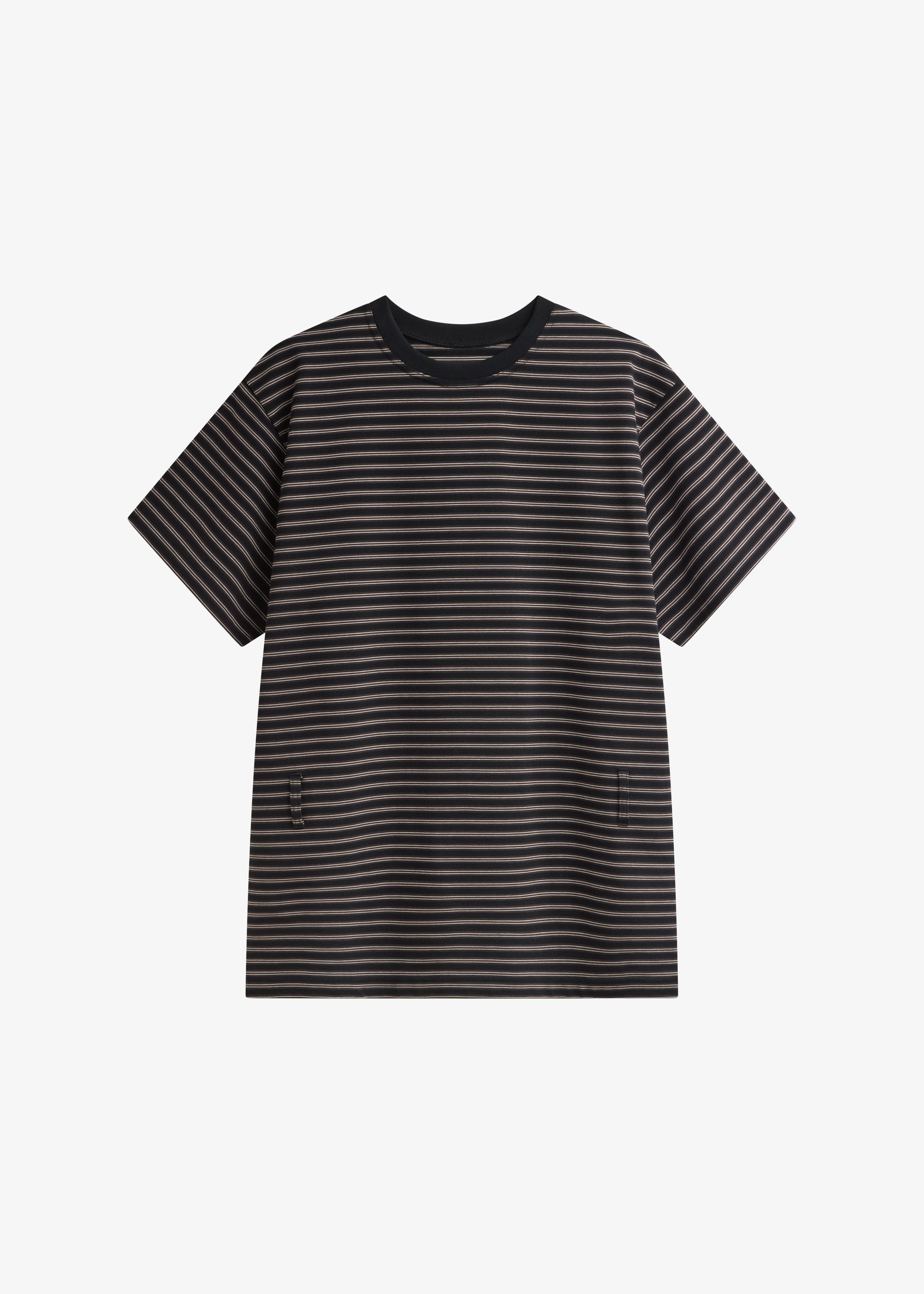 Hemse T-Shirt Dress - Black Multi Stripe - 1