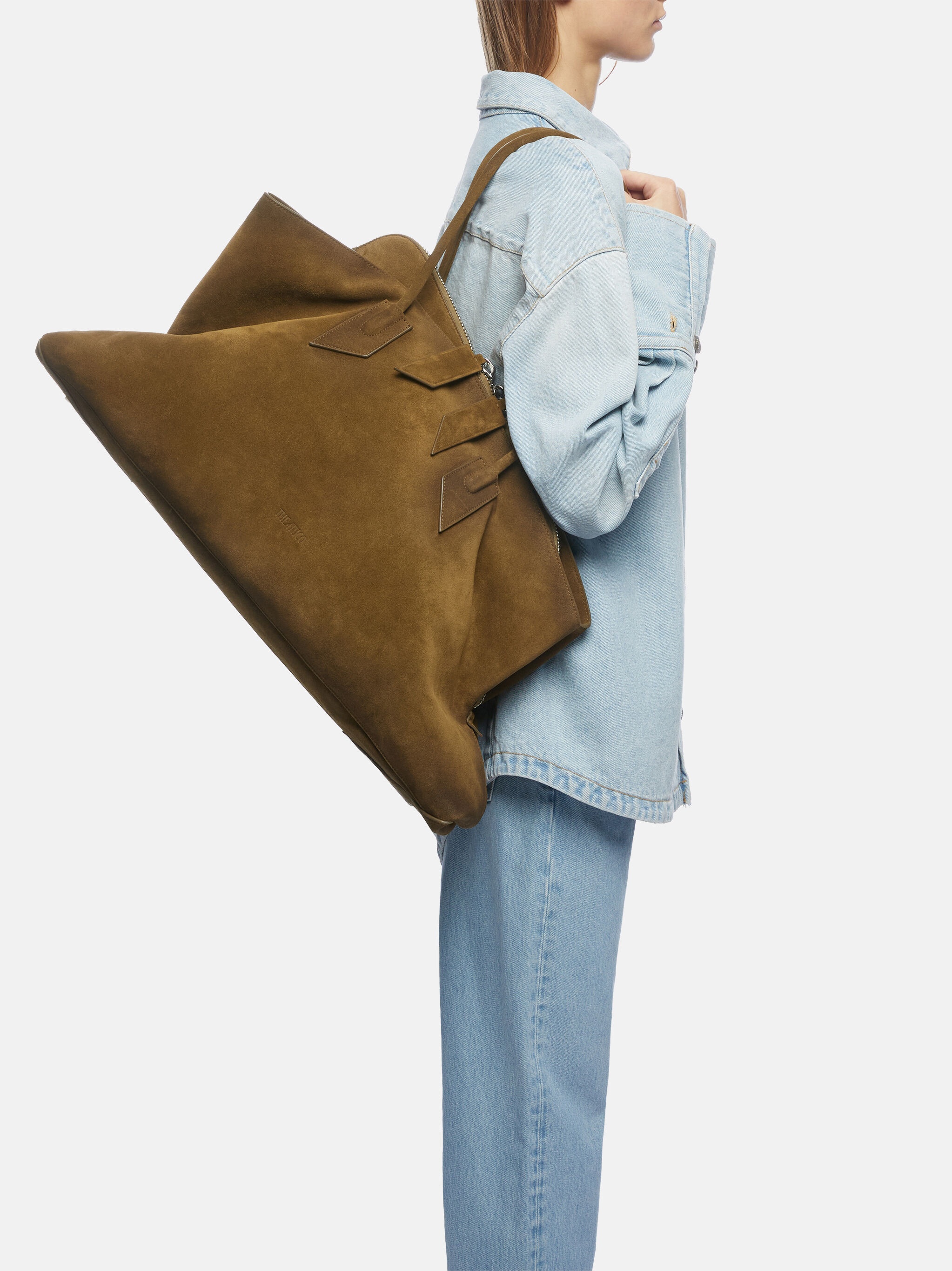 バッグ・カバンその他 The Attico La Passeggiata Small bag in khaki green suede s-l1200.jpg