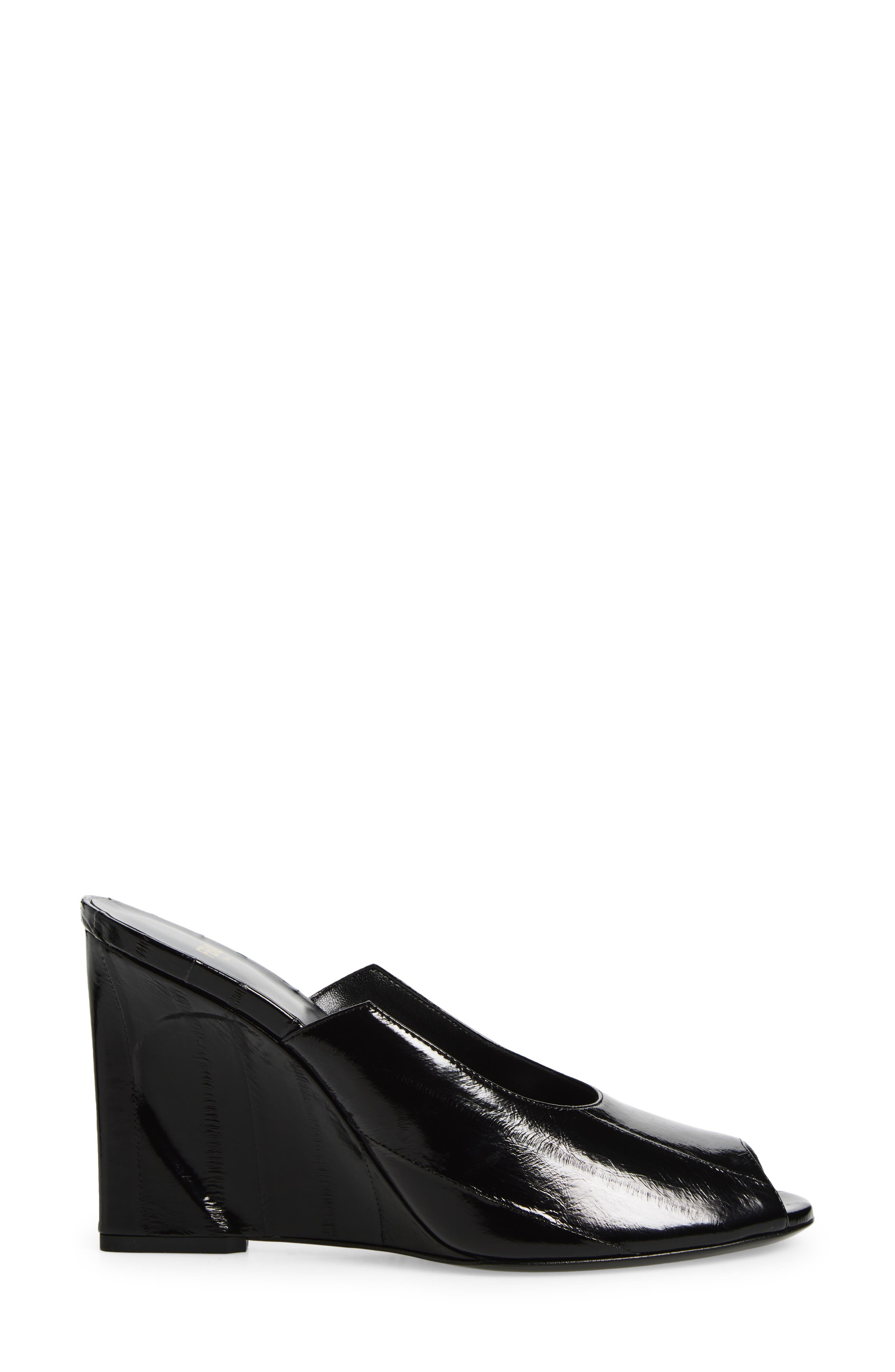 Fendi Show Genuine Eel Wedge Mule in Nero at Nordstrom - 3
