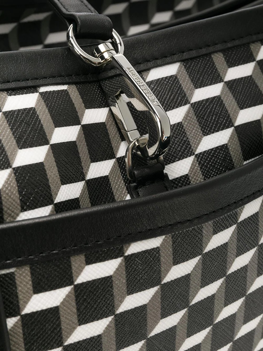 geometric print shopper tote - 4