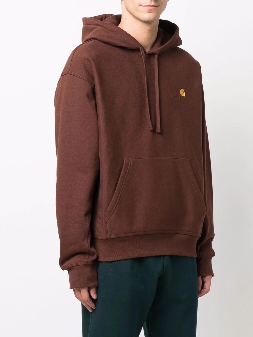 logo-embroidered hoodie - 3