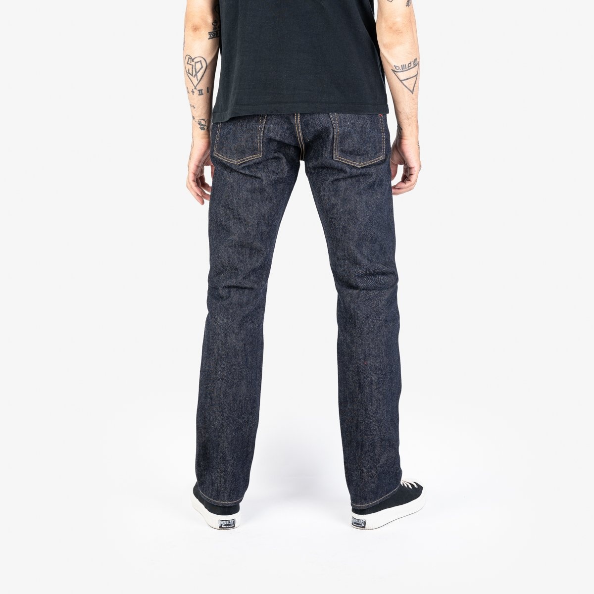 IH-555S-21 21oz Selvedge Denim Super Slim Cut Jeans - Indigo - 3