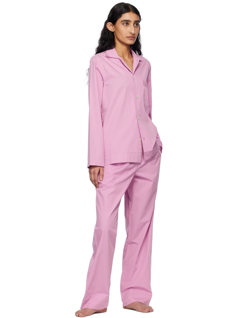 TEKLA Purple Poplin Pyjama Pants outlook