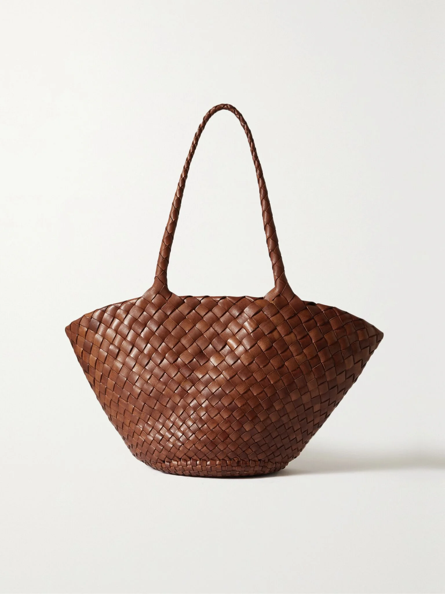 Egola woven leather tote Tan - 1