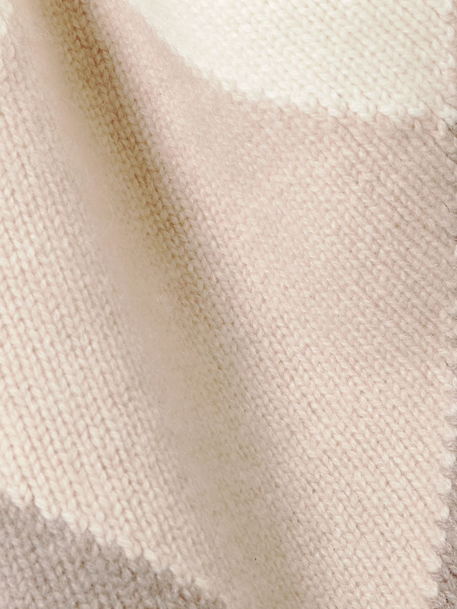 New Sloane argyle organic cashmere sweater Ivory - 4