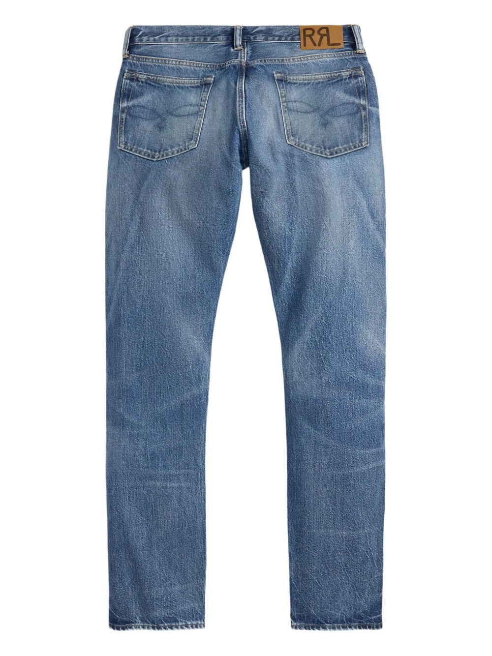 faded straight-leg jeans - 2