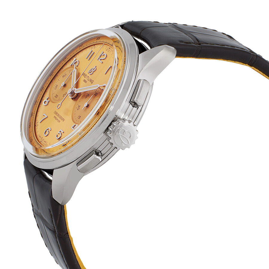 Breitling Premier B09 Chronograph Champagne Dial Hand Wind Men's Watch AB0930F51H1P1 - 2