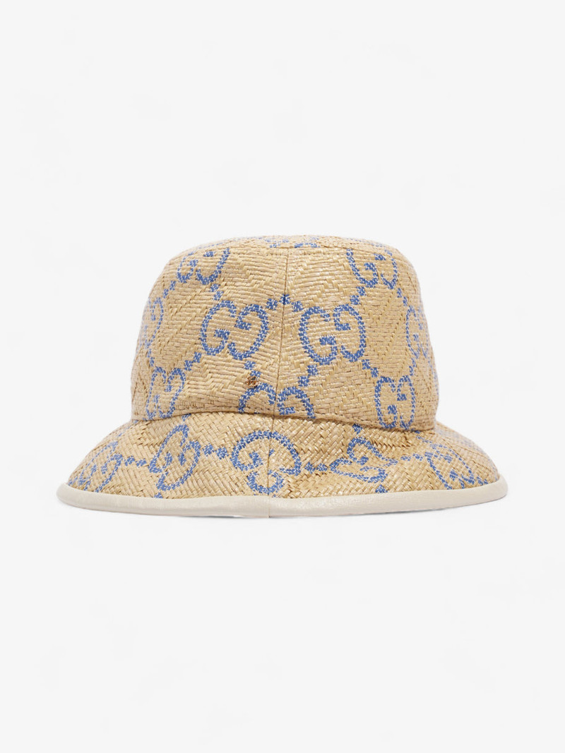 Gucci Women Gg Raffia Effect Bucket Hat - 1