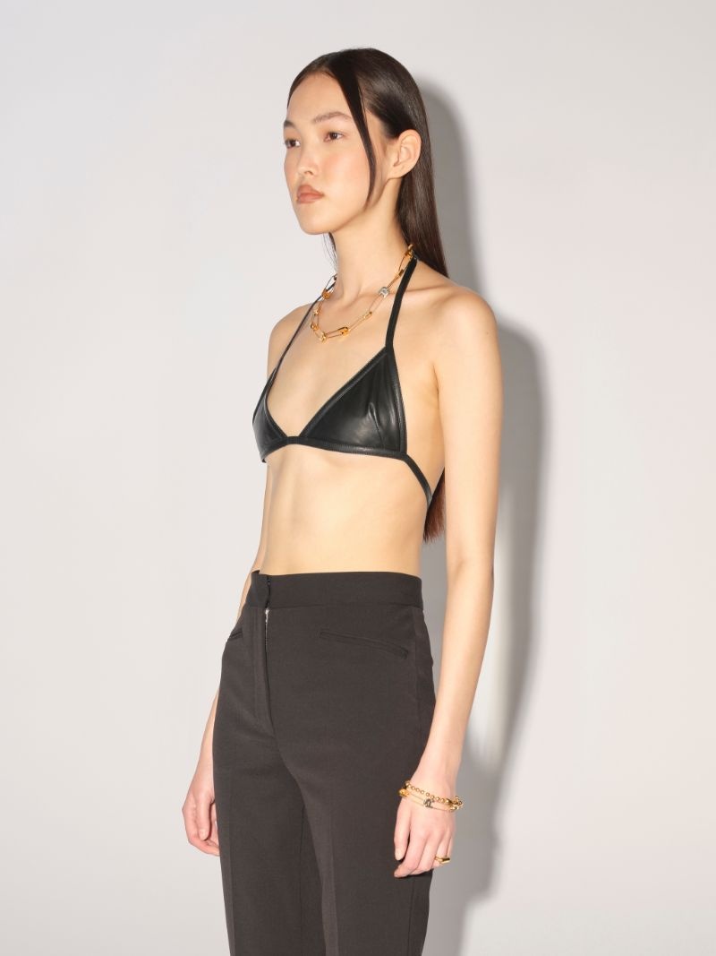 LEATHER BRA - 6