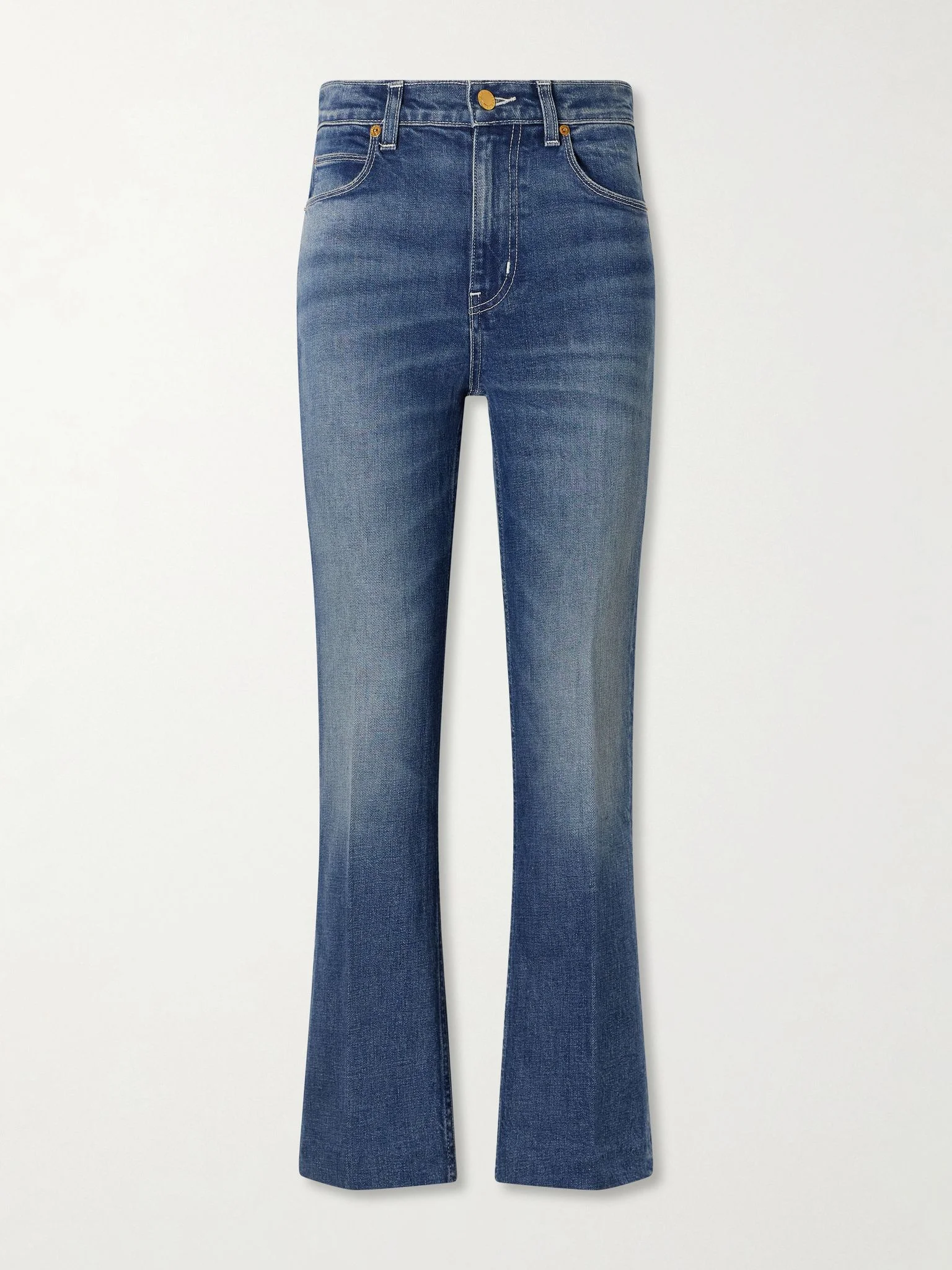 Kenickie mid-rise straight-leg jeans Mid denim - 1