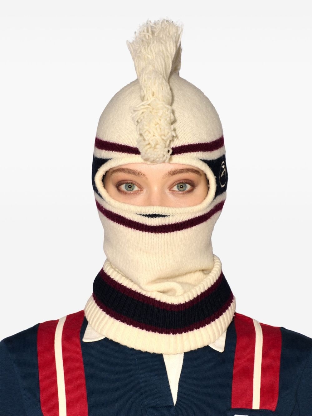 fringed knitted balaclava - 3