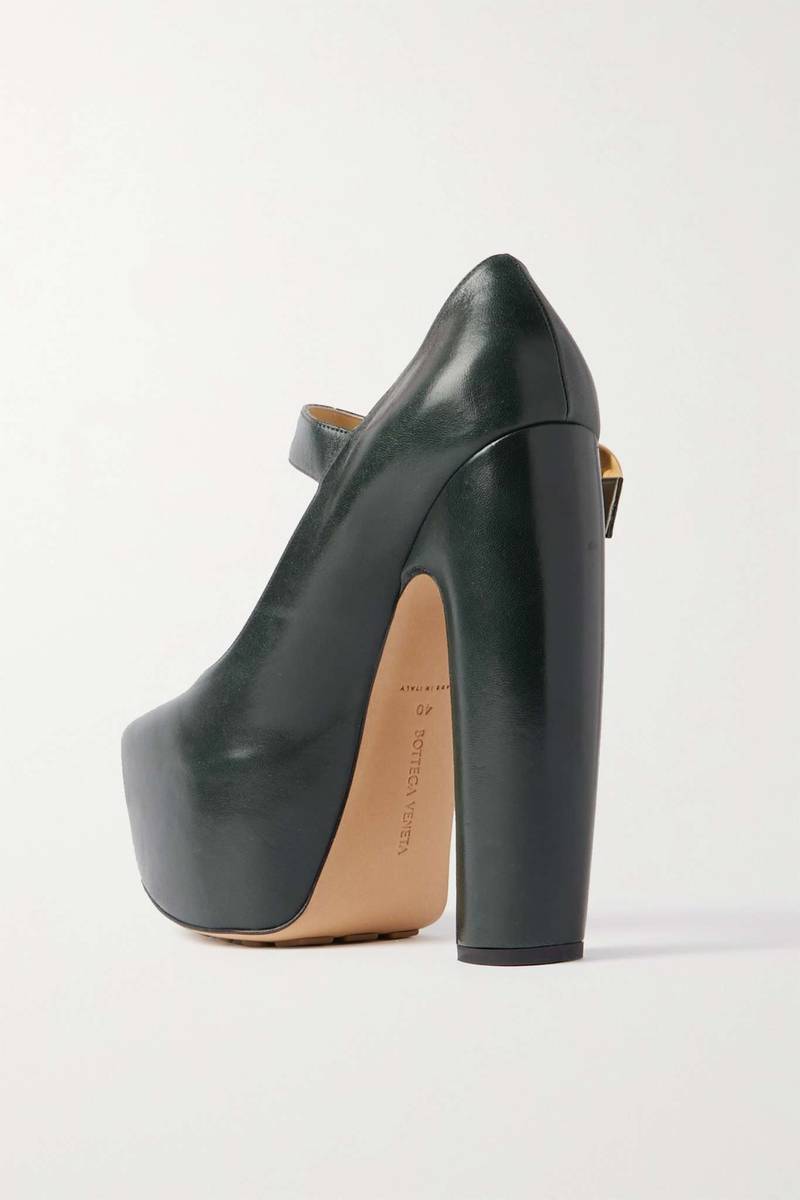 Club leather platform pumps 3