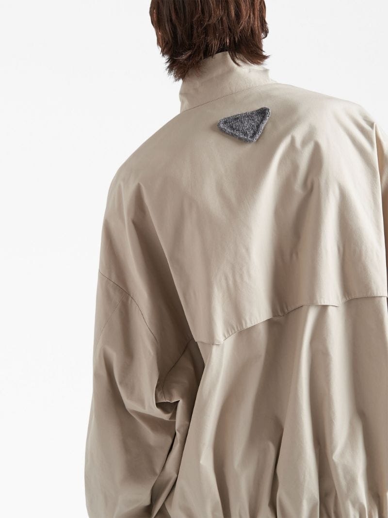 triangle-logo bomber jacket - 6