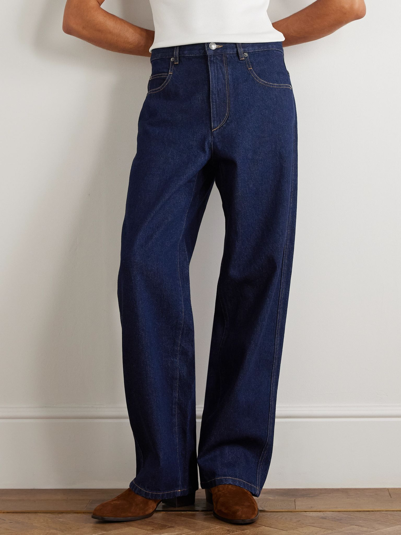 Jameson Wide-Leg Jeans Navy - 3