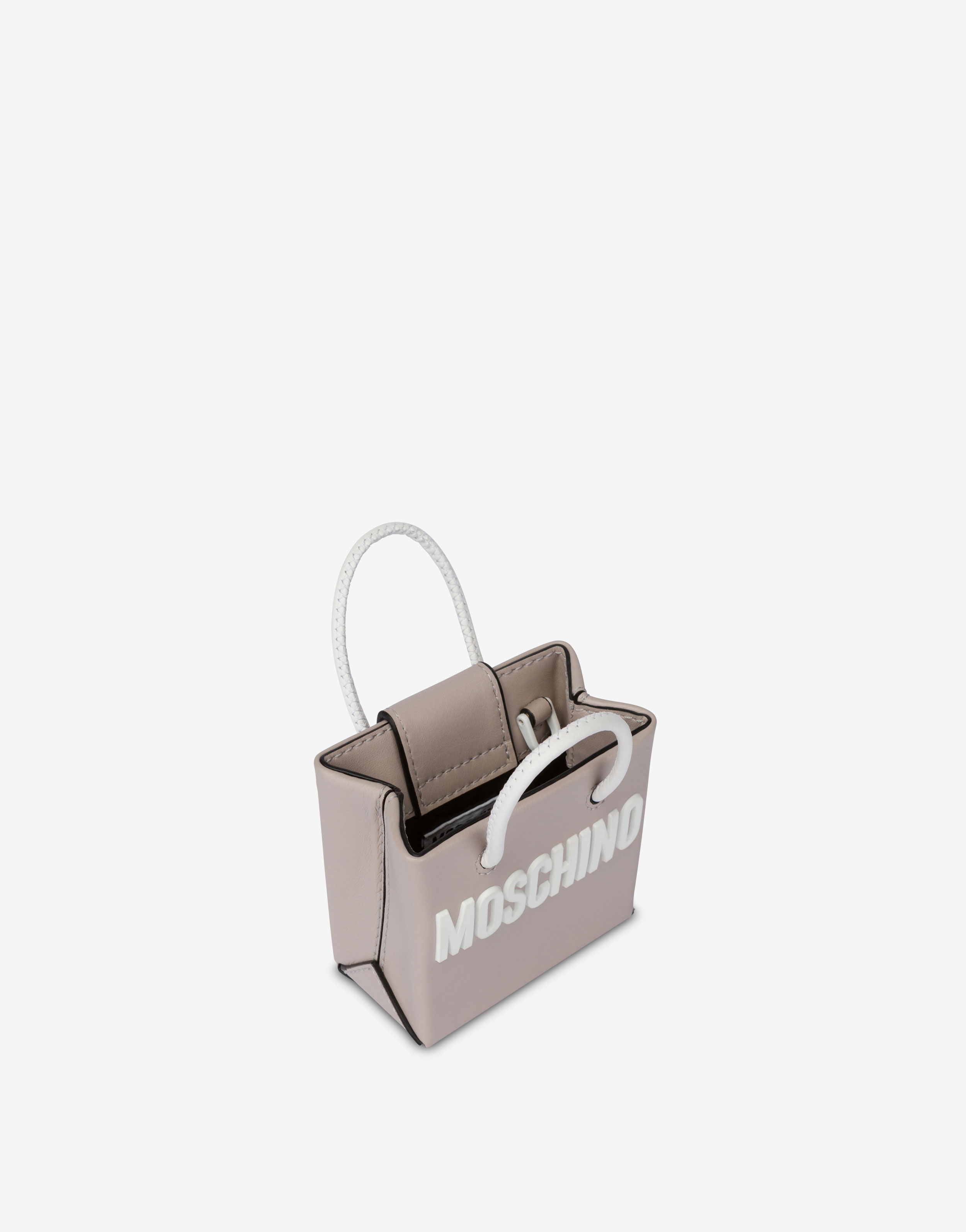 LETTERING LOGO MINI CALFSKIN SHOPPER - 3