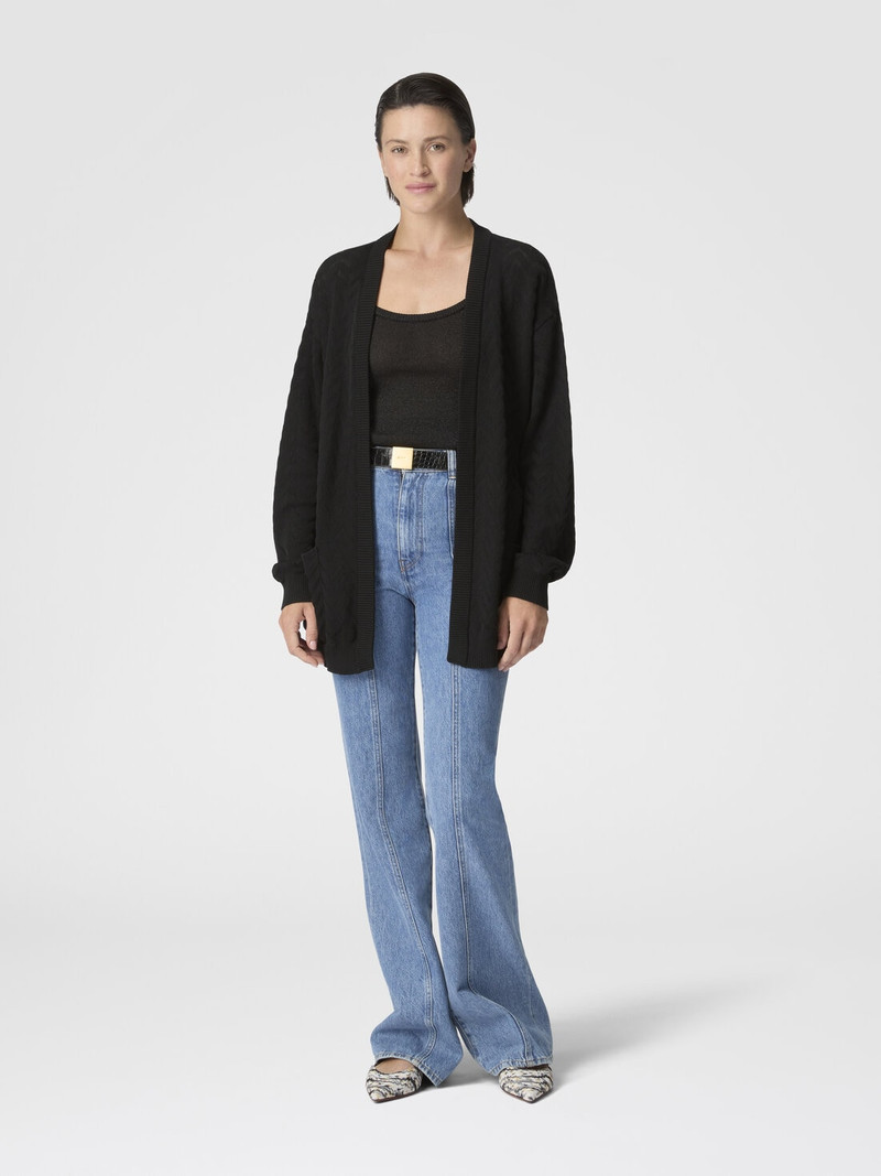 Missoni Chevron Cotton and Viscose Cardigan with Belt outlook