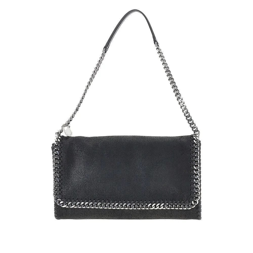 Stella McCartney Falabella Flap Shoulder Bag Black - 1