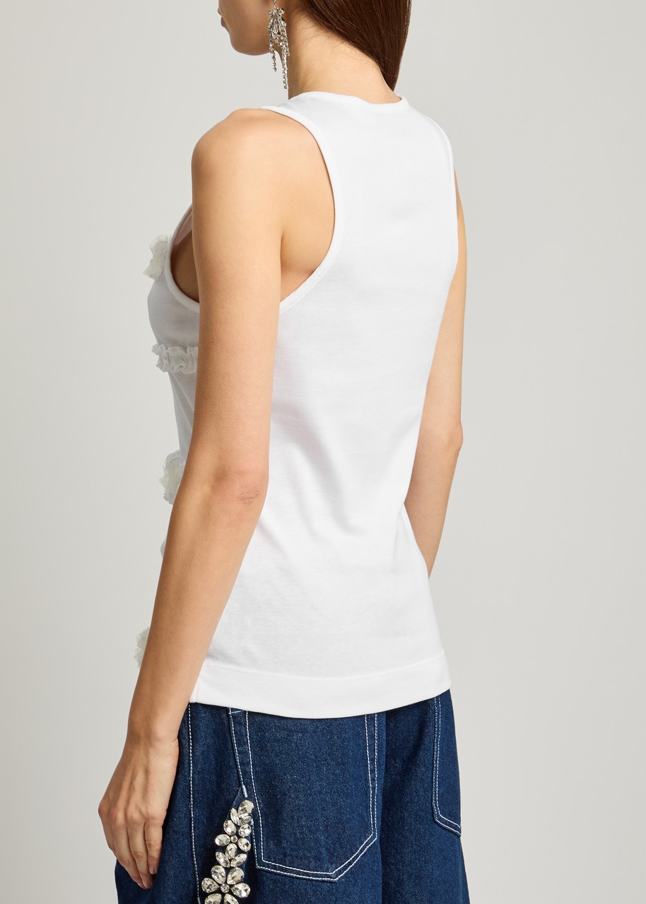 Simone Rocha Ruffle-appliquéd Cotton Tank - 3