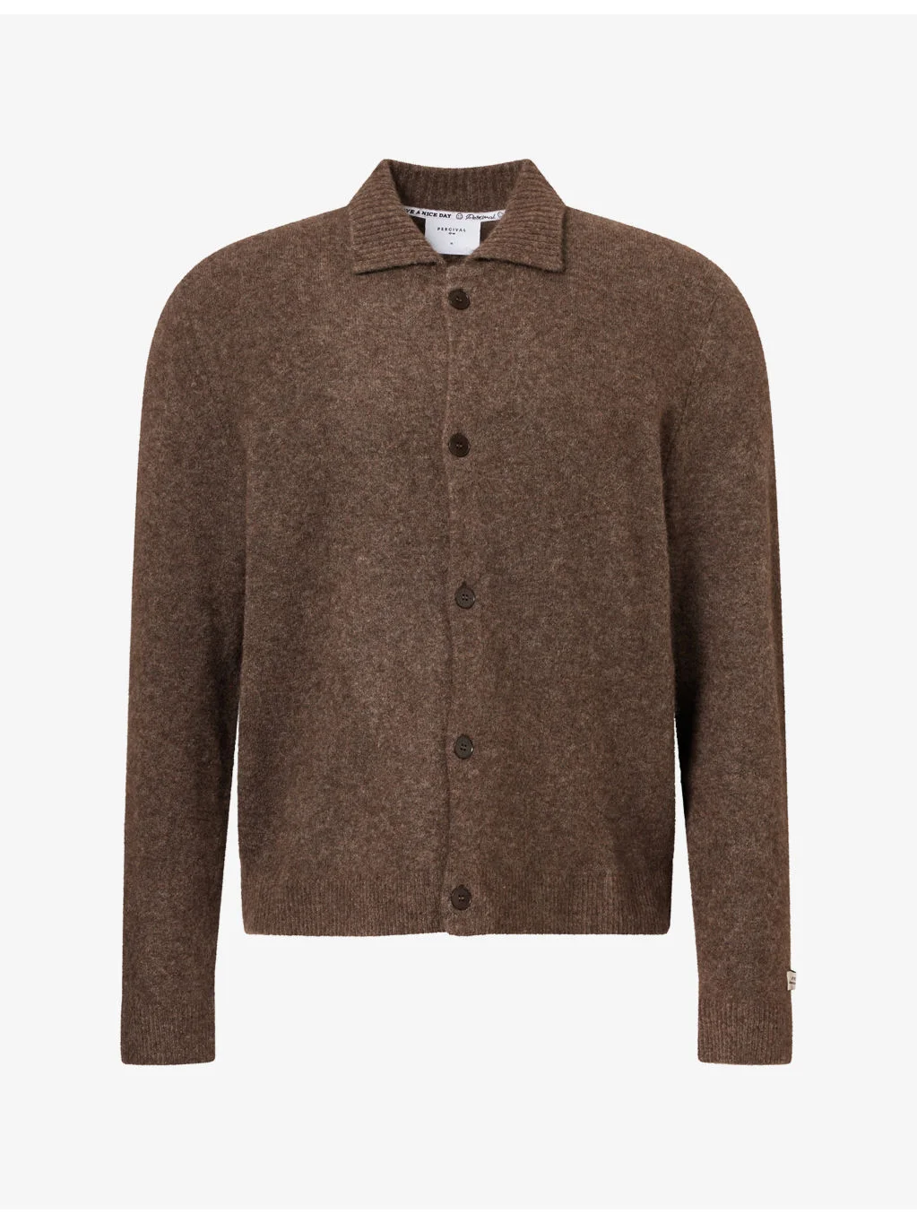 Archive Ribbed-Trim Wool-Blend Cardigan - 1