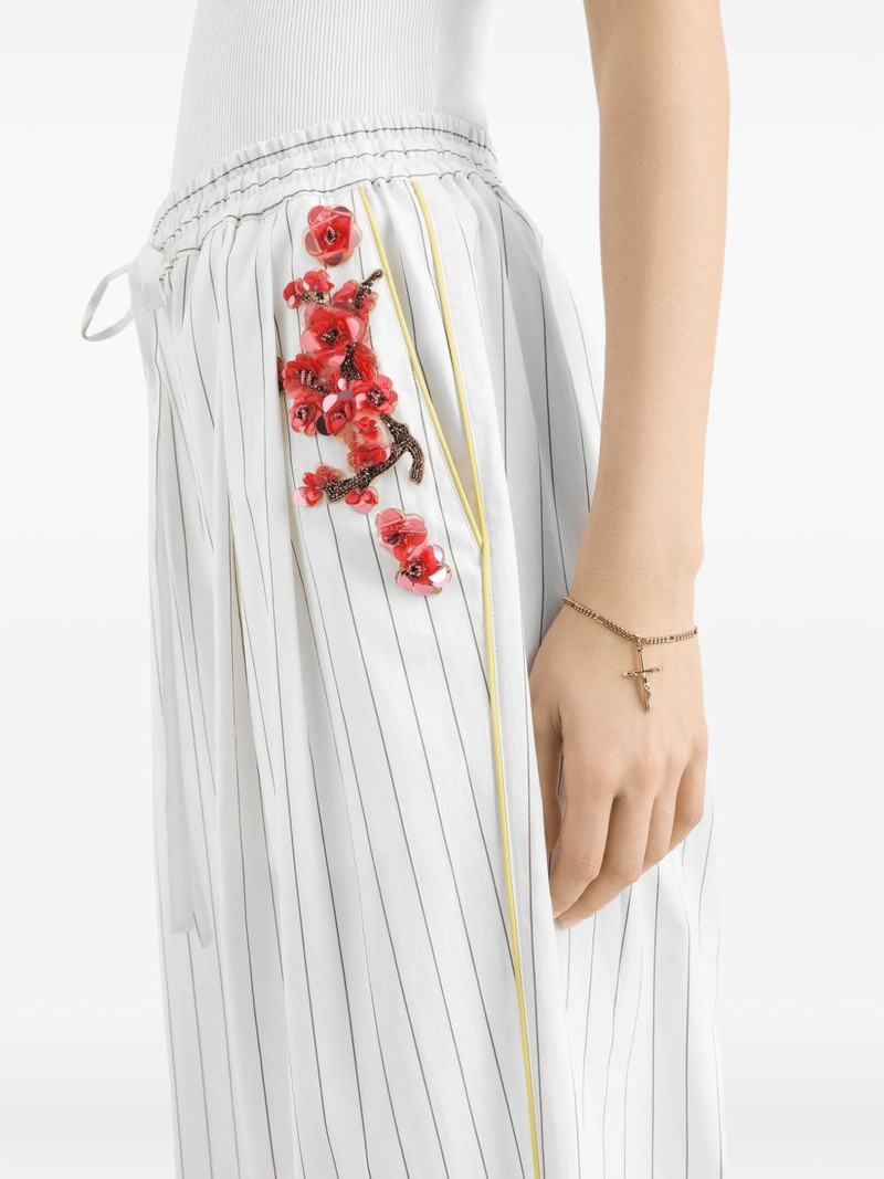 striped poplin trousers 5