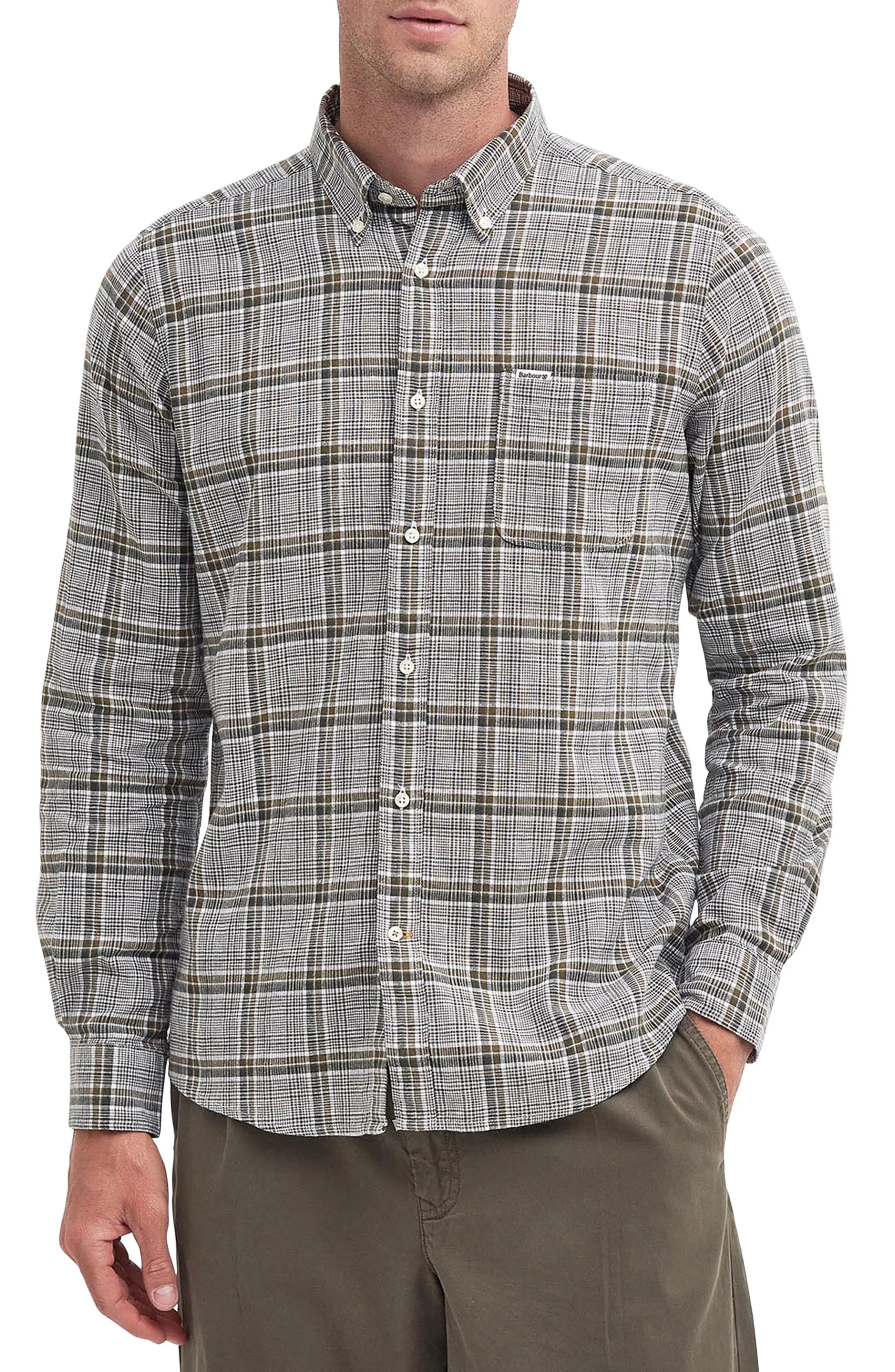 Coalridge Plaid Linen & Cotton Button-Down Shirt - 1