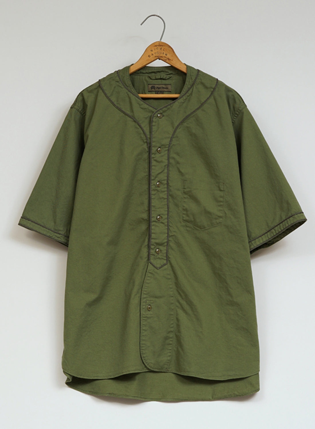 Baseball Shirt Short Sleeve Type 2 in Green - 1