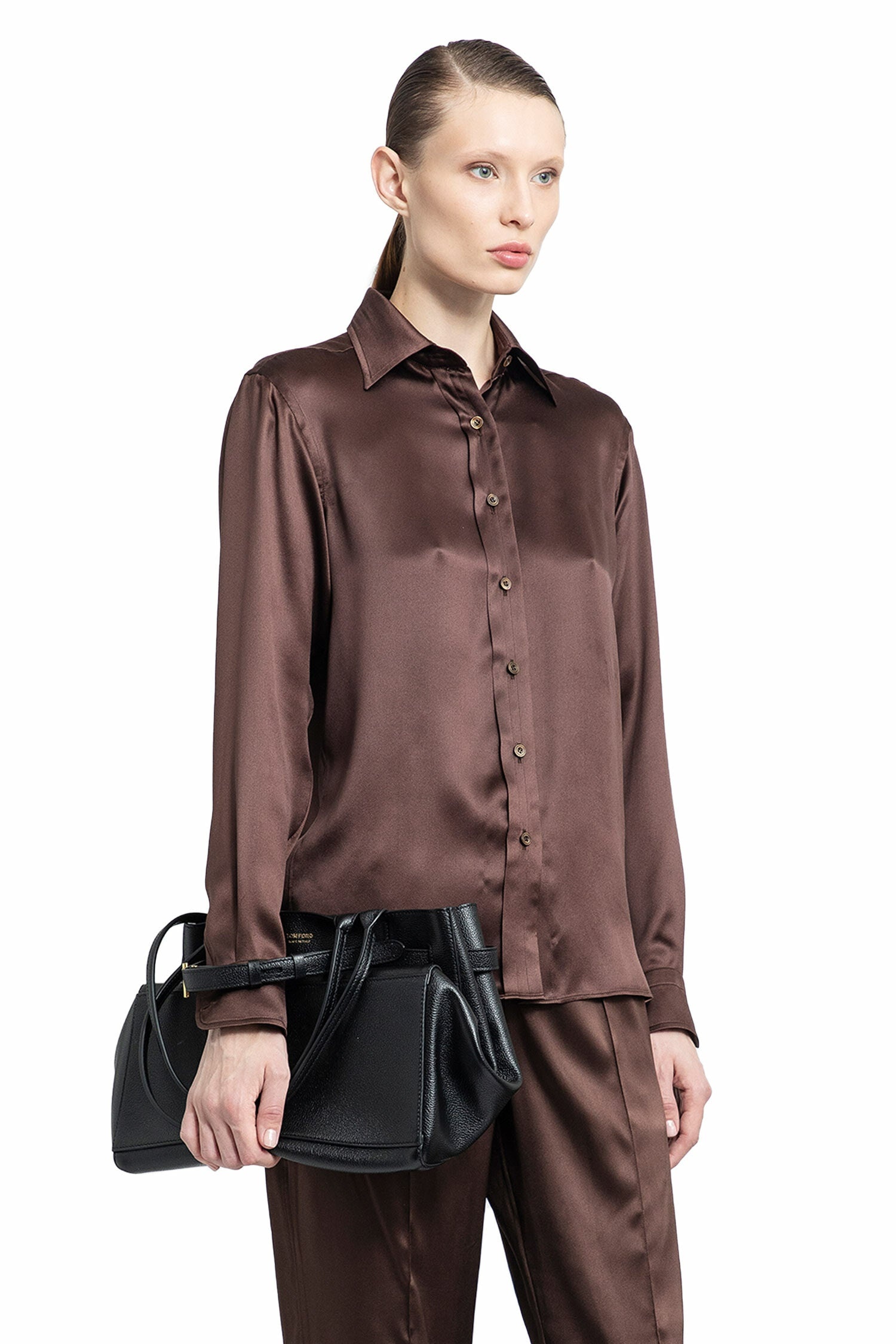 TOM FORD WOMAN BROWN SHIRTS - 2