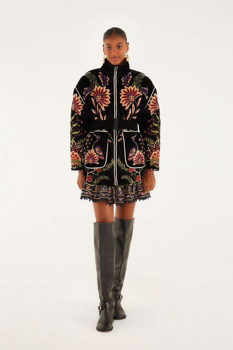 Black Marvelous Garden Puffer Jacket 3