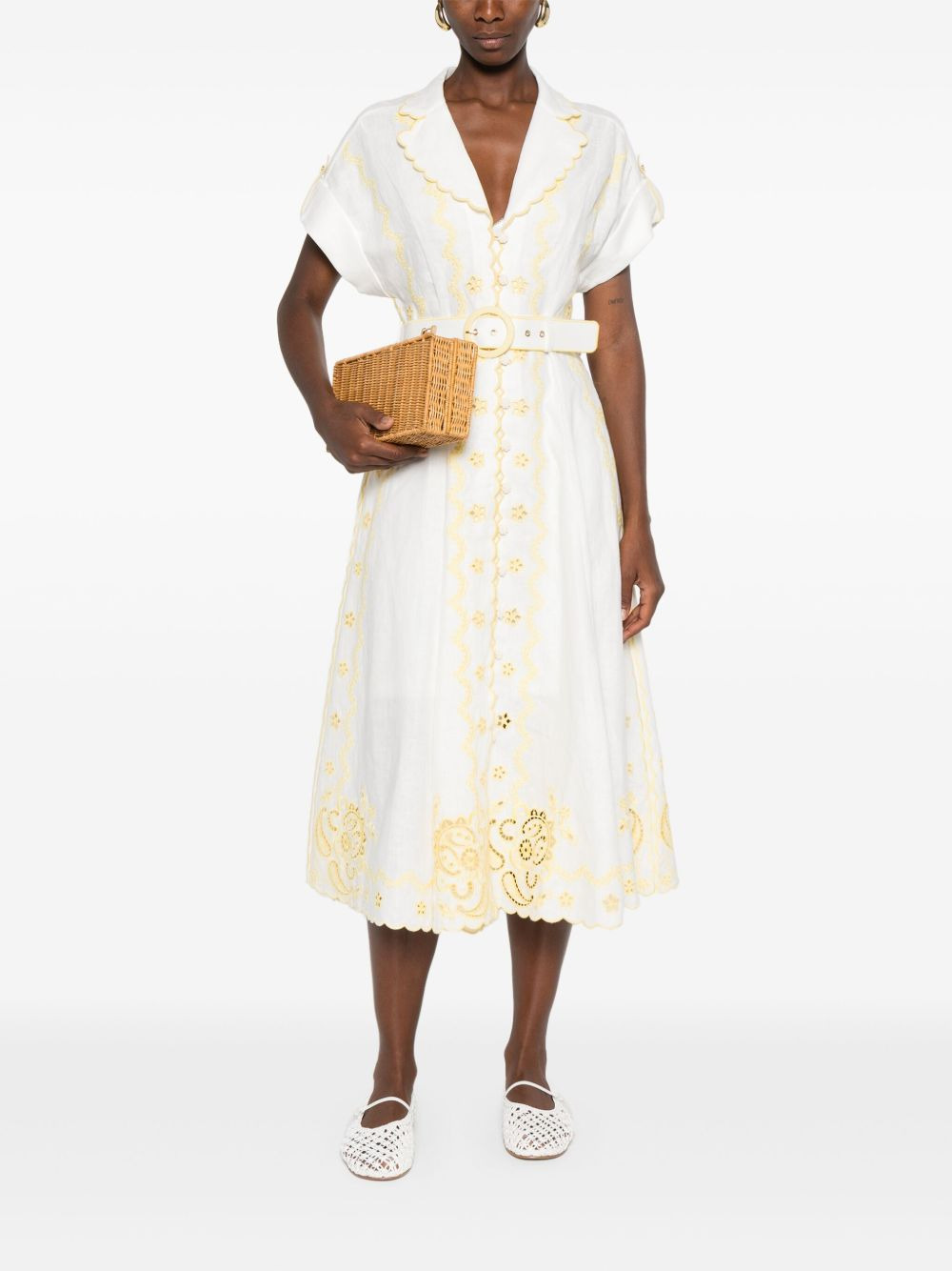 Lucky embroidered midi dress - 2