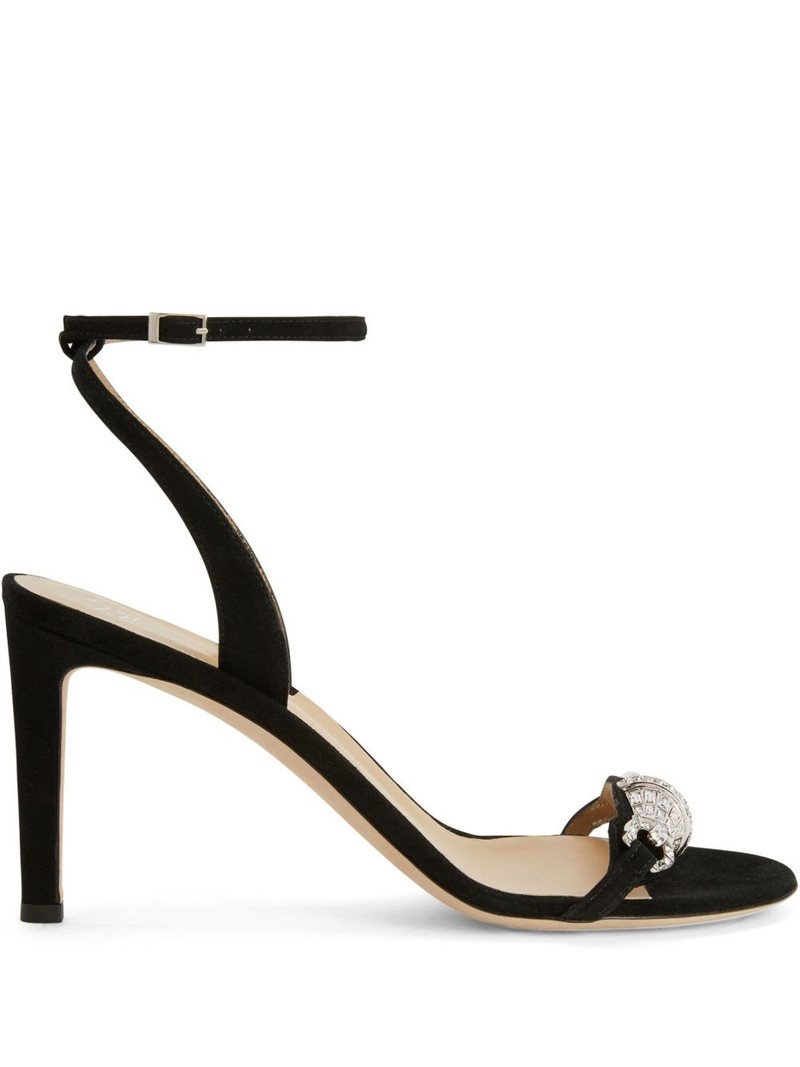 Thais crystal-embellished suede sandals 1