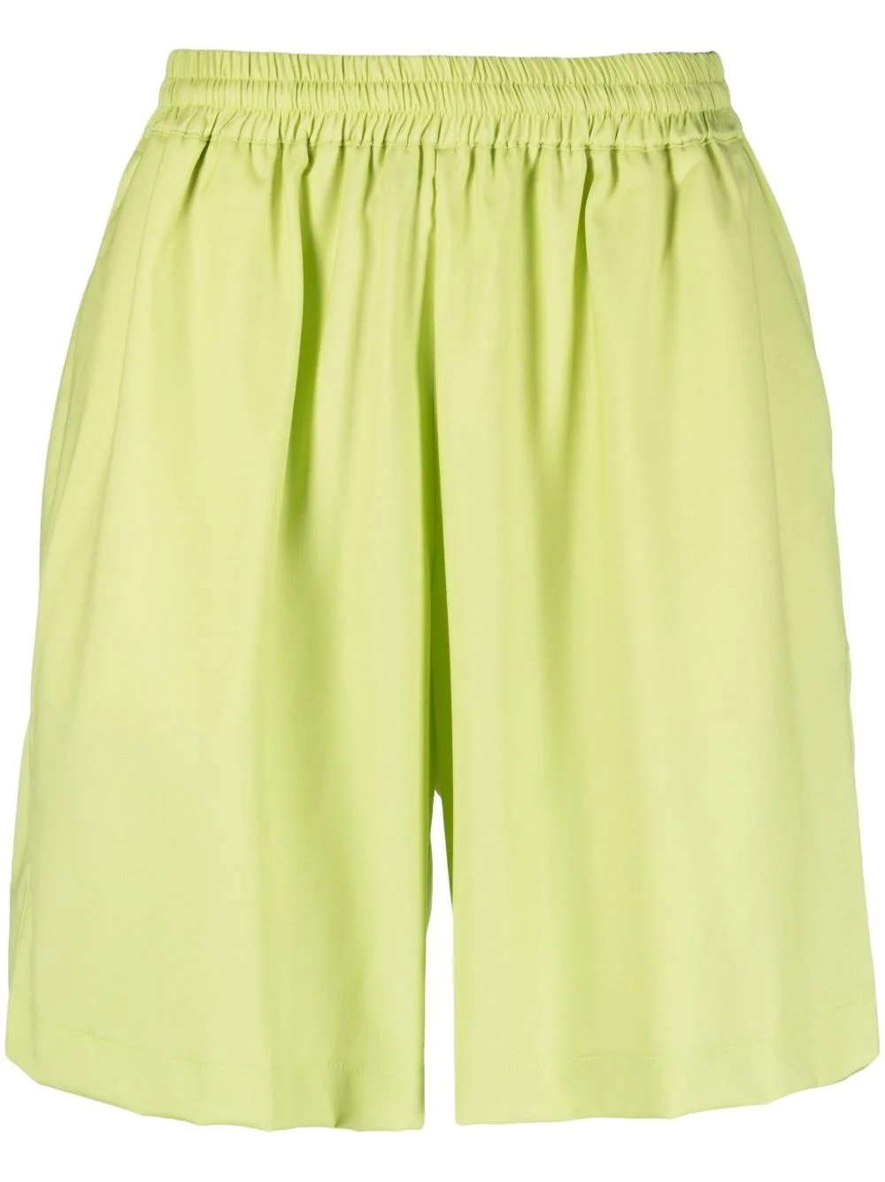 elasticated-waist twill shorts - 1