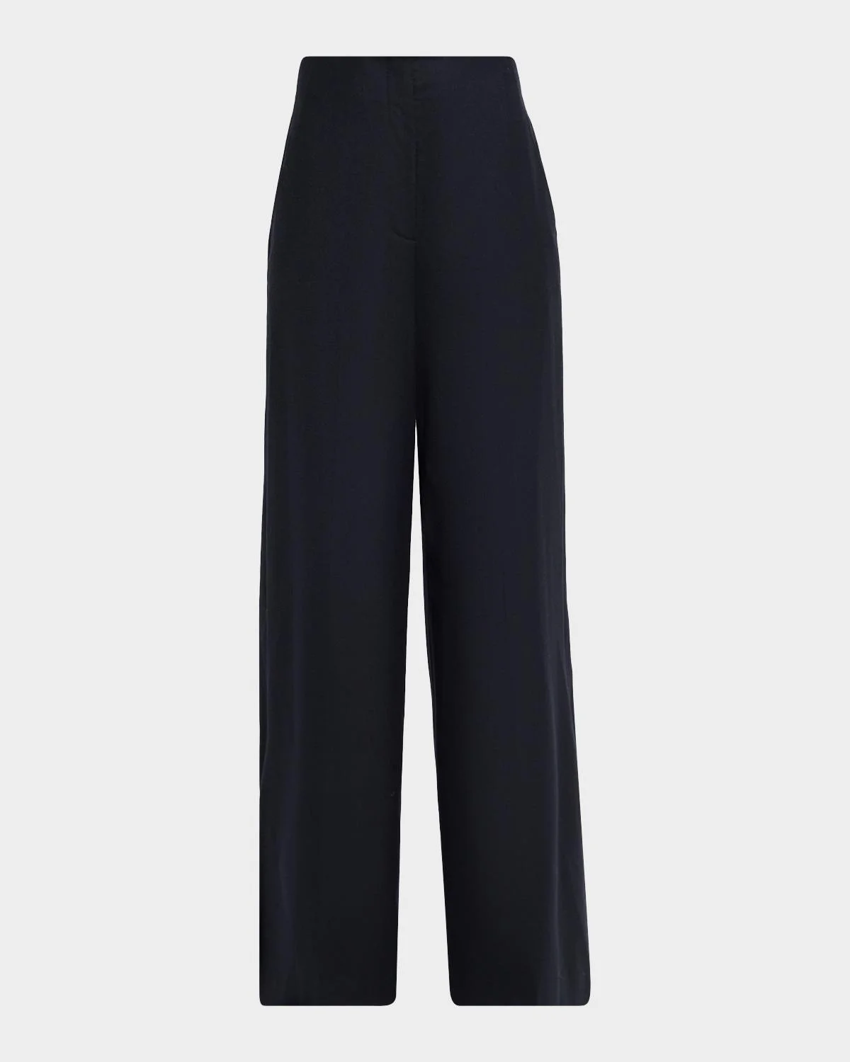 Thames Wide-Leg Brushed Wool Pants - 1