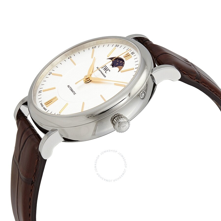 IWC Portofino Moon Phase Automatic Silver Dial Men's Watch IW459401 - 2