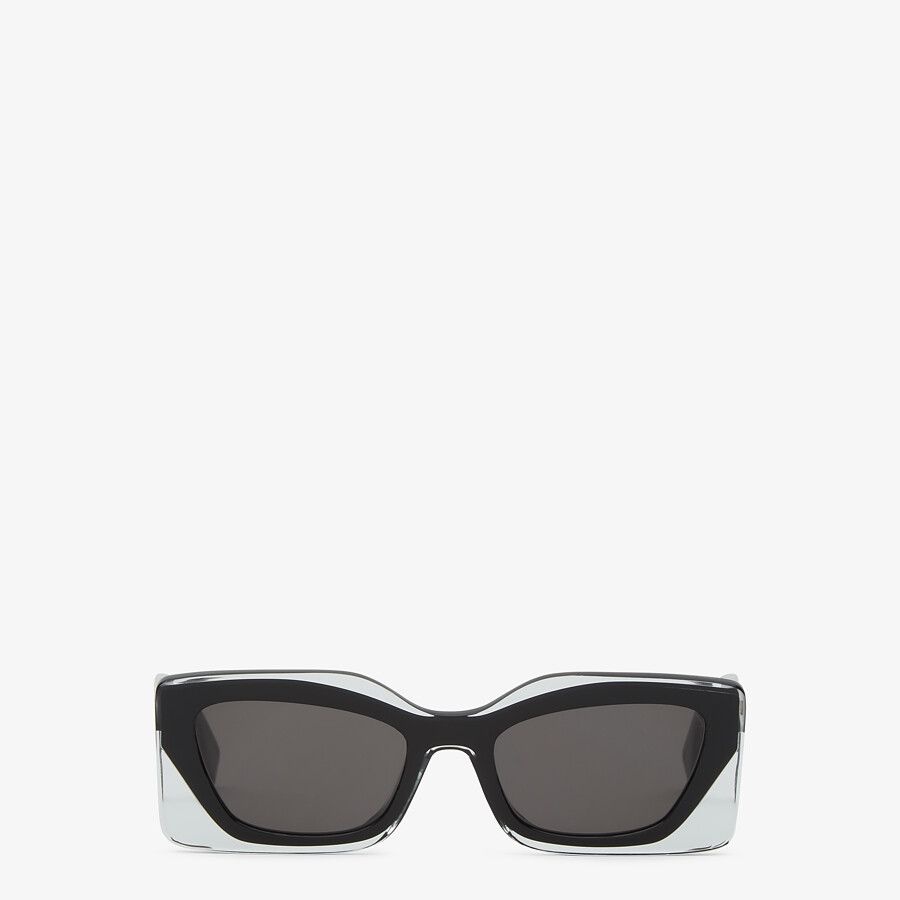 Black acetate sunglasses - 1