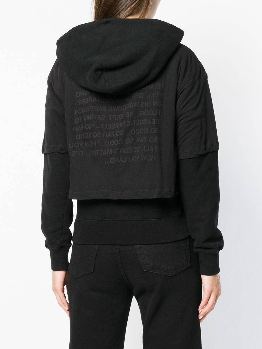 T-shirt layered hoodie - 4