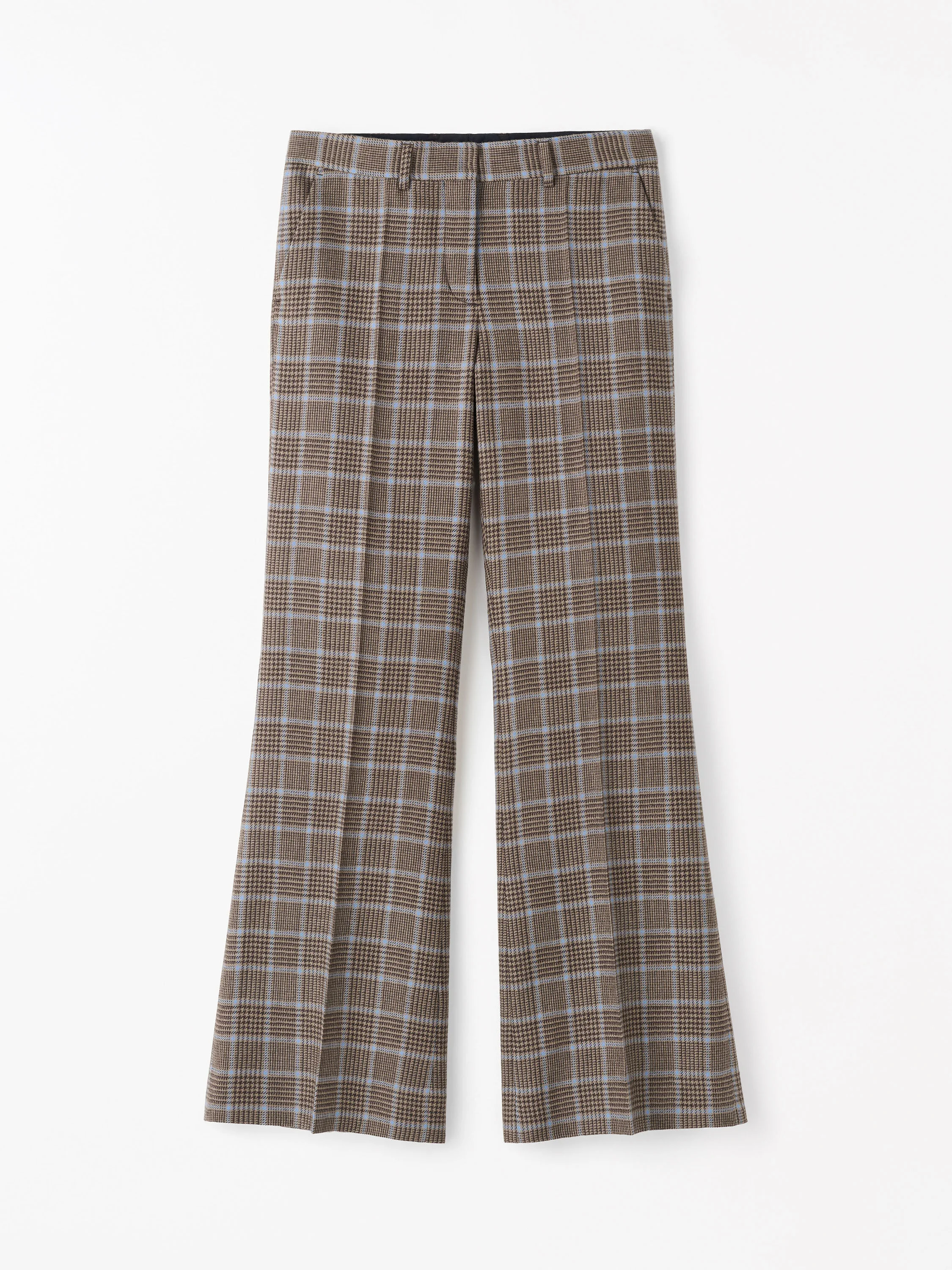 Junie Swedish Wool Plaid Trousers - 1