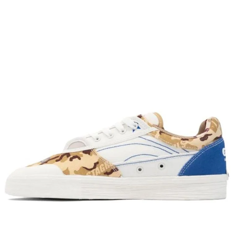 Li-Ning Wave Low 50/50 'White Brown Blue Special Box' AECS045-2 - 1