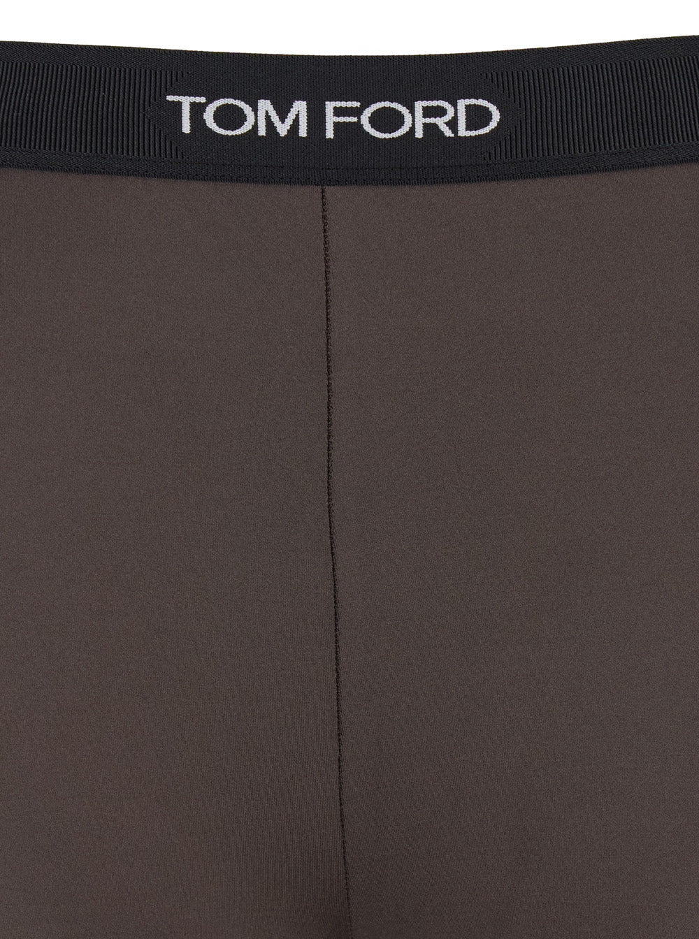 Tom Ford Women 'Signature' Brown Leggings With Logo Lettering On The Waist In Jersey Stretch Woman - 3