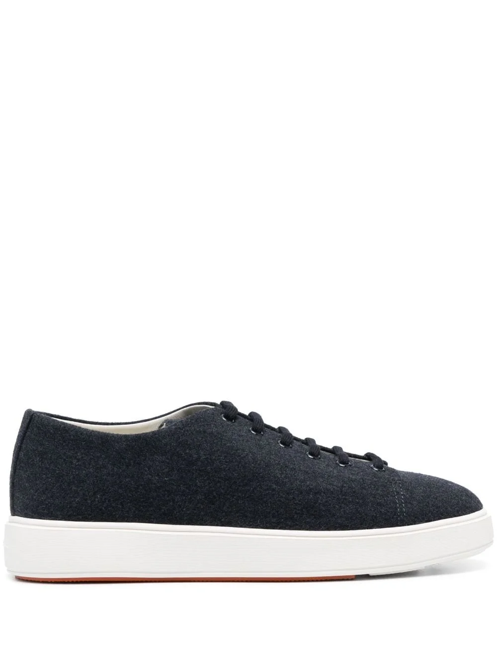 logo-patch lace-up sneakers - 1