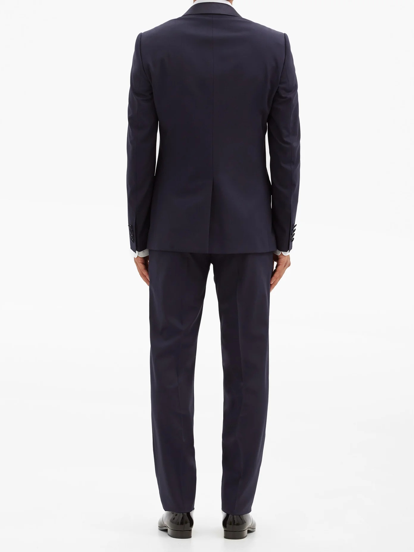 Two-piece wool-blend twill tuxedo suit - 5