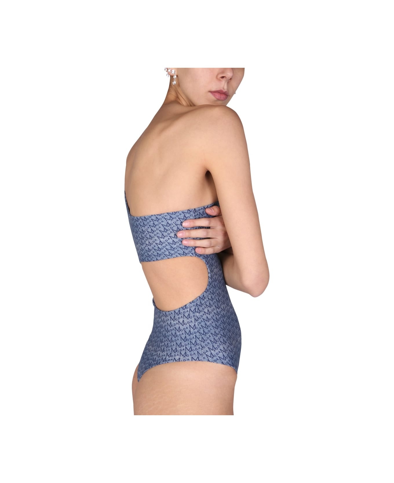 ワンピース水着 MAGDA BUTRYM SS22 ONE PIECE CUT-OUT SWIMSUIT (817321_DENIM) MAGDA BUTRYM One Piece Cut-out Swimsuit | italist | REVERSIBLE