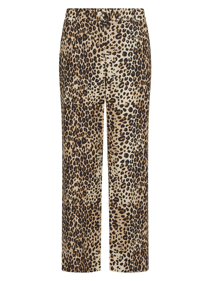 Women's Linen Blend Basketweave Trousers 1