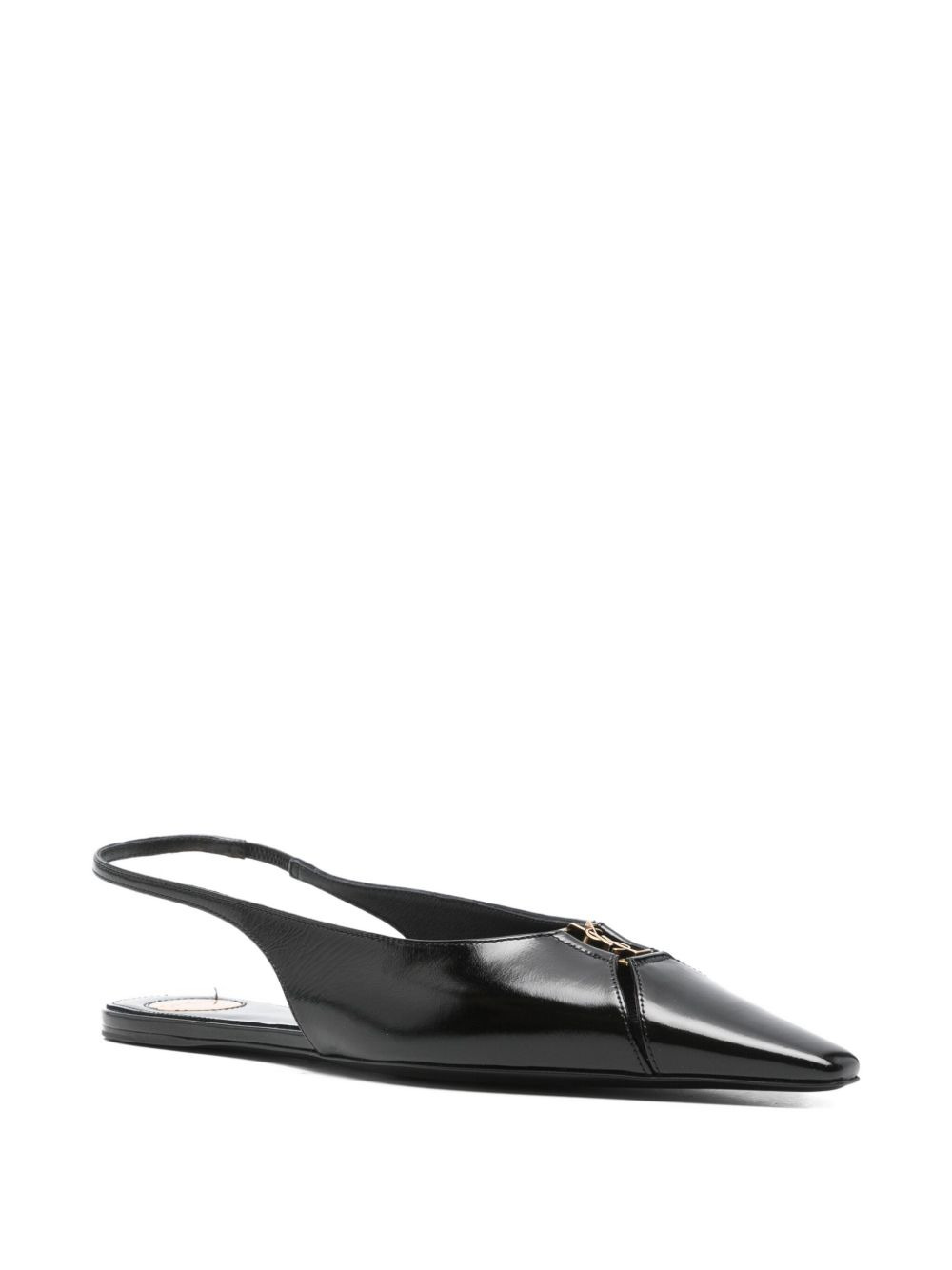Babylone slingback pointed-toe flats - 2
