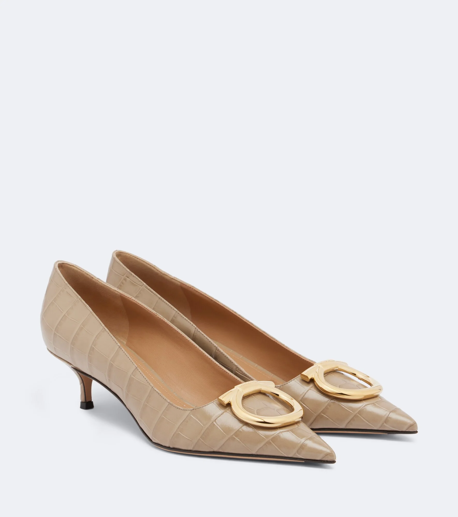 Lara Gancini croc-effect leather pumps - 1