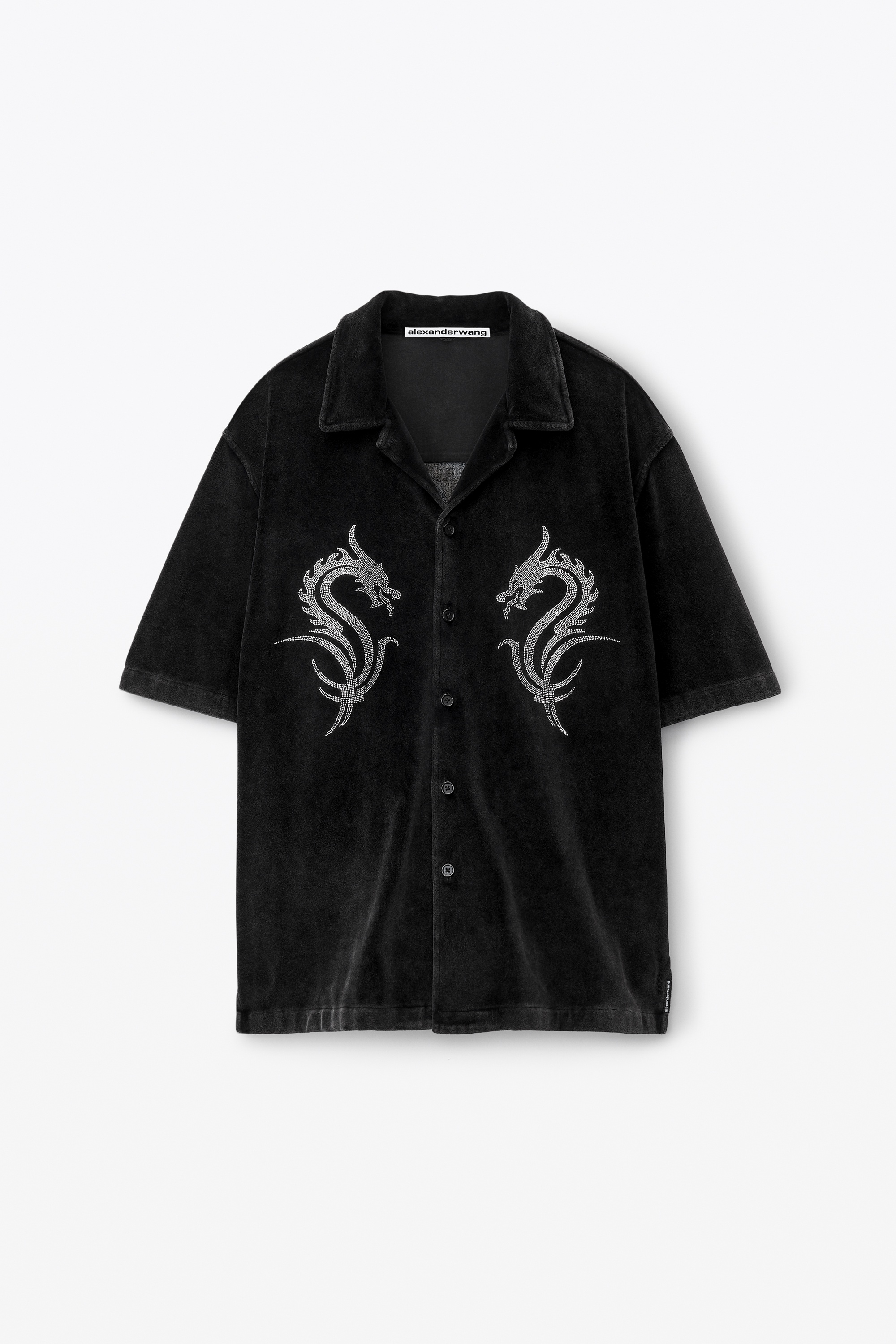 dragon hotfix shirt in velour - 1