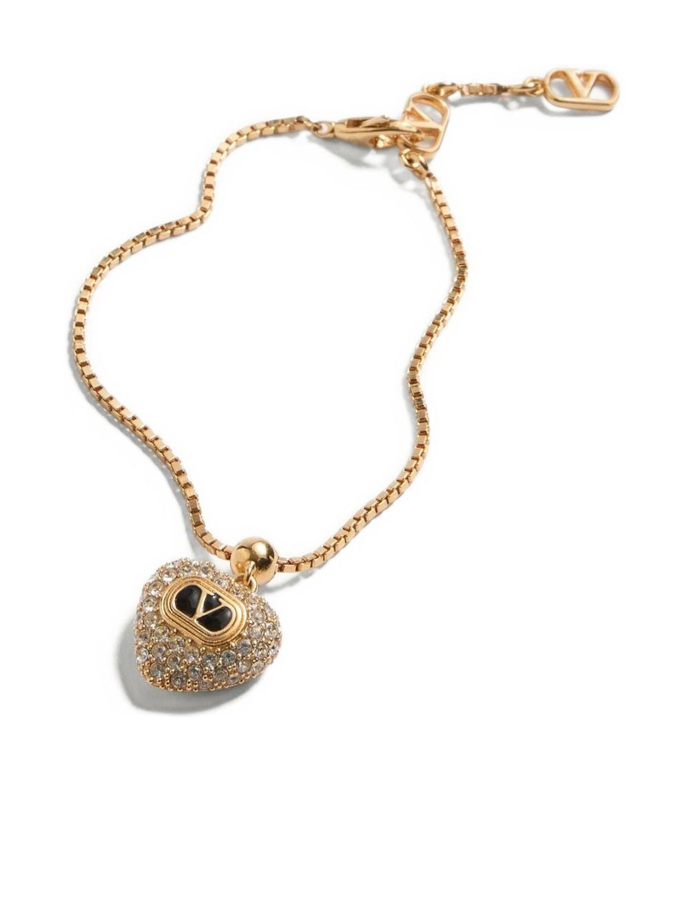 Coeur Royal crystal-embellished heart bracelet - 3