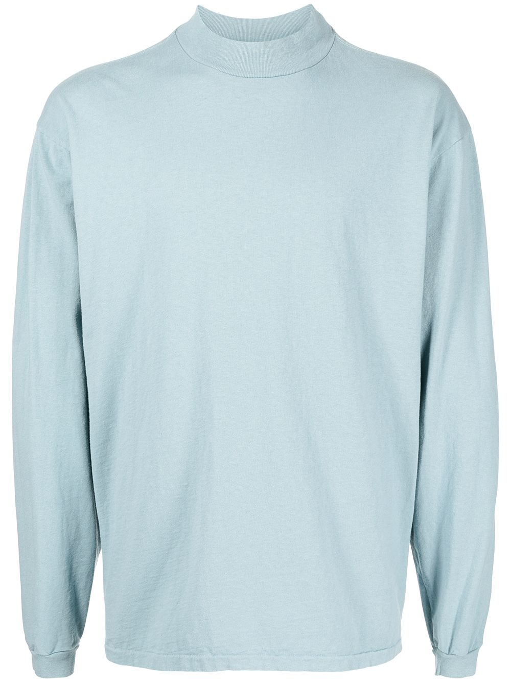 mock neck long-sleeved T-shirt - 1