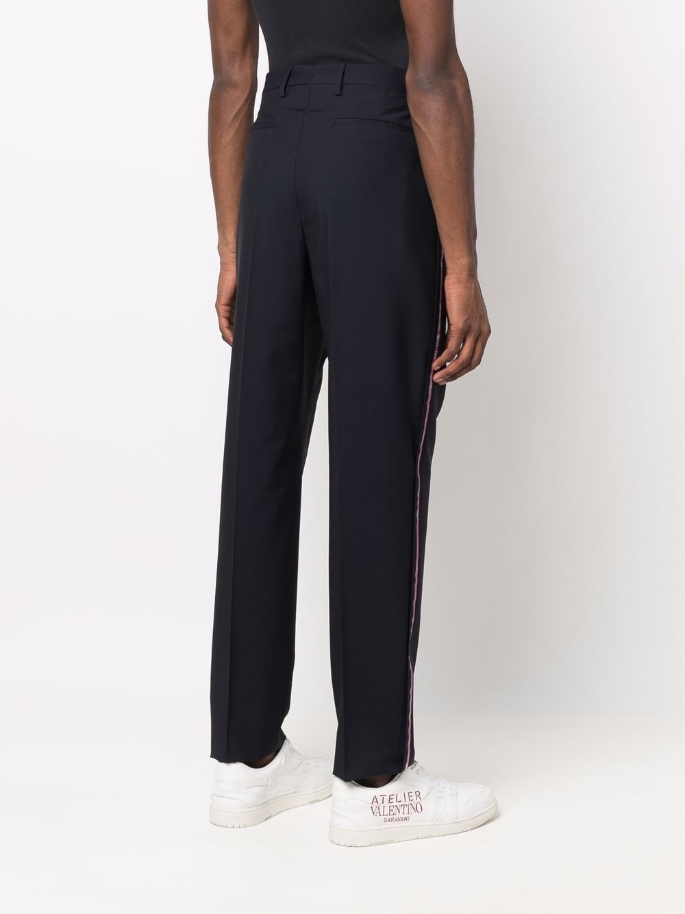 high-waisted straight-leg trousers - 7
