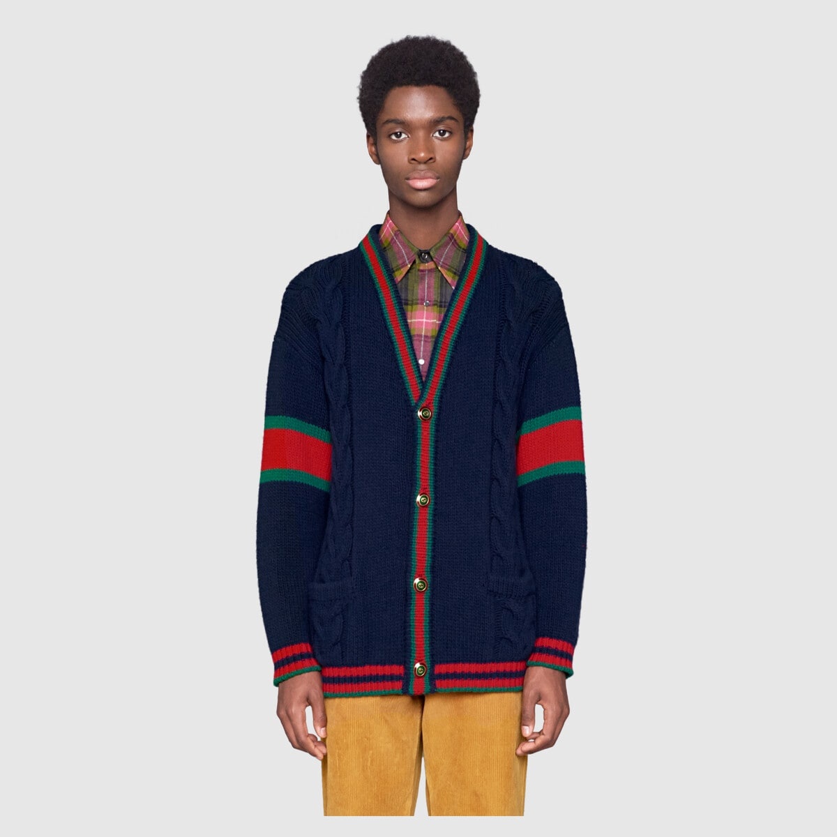 Oversize cable knit cardigan - 3