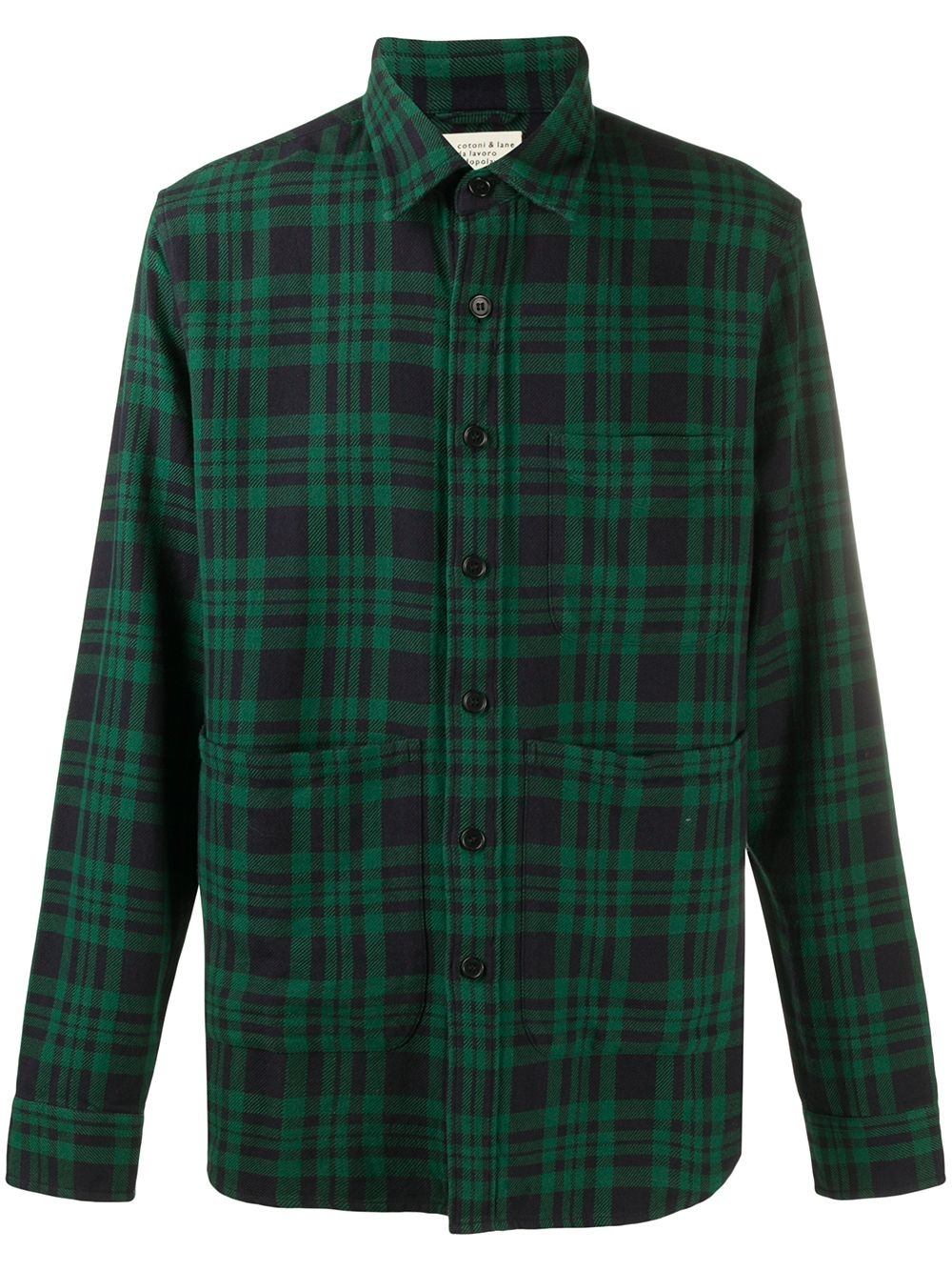 long-sleeve check shirt - 1